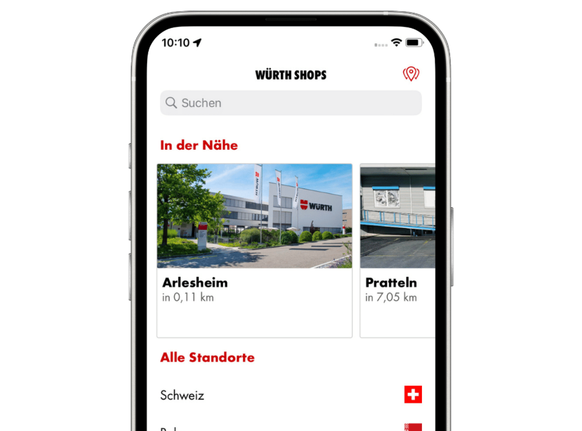 Abholmöglichkeit direkt in der Nähe