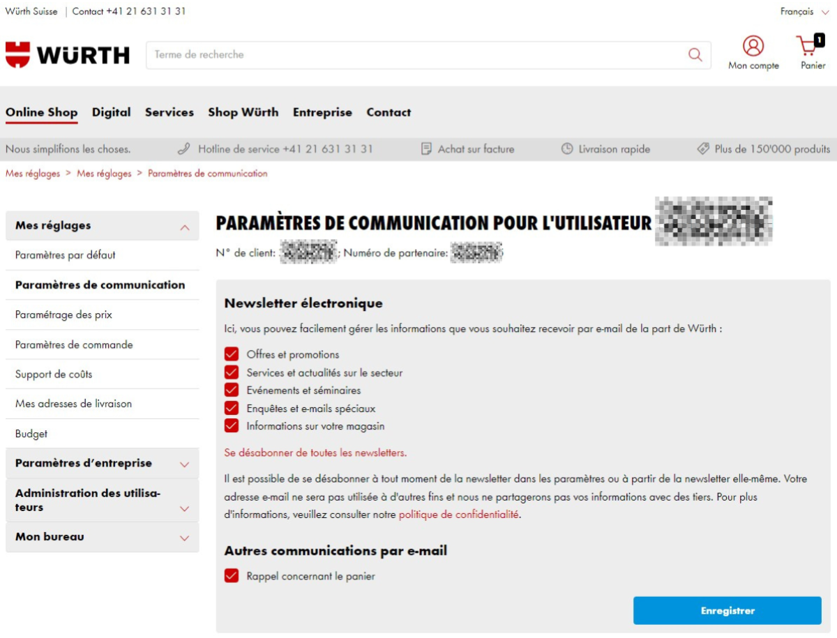 Comment m'inscrire ou me désinscrire pour la newsletter?
